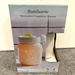 IllumiScents Fragrance Warmer New In Box of a White Mason Jar  # 3296
